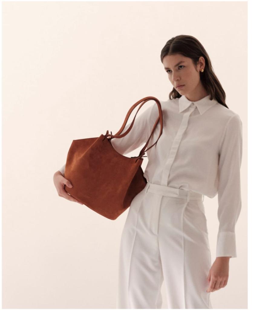 Sac à main en daim- design créateur - MAESTOSO